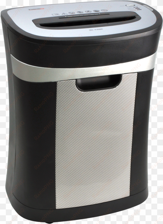 a modern shredder for paper, cds, dvds and credit cards - drip coffee maker