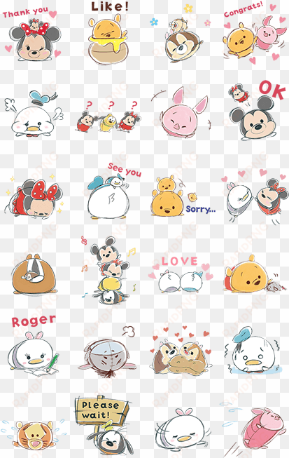 a pedido del público, regresan los súper famosos stickers - line tsum tsum sticker