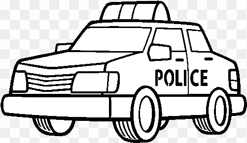 a police car coloring page - carro de policia para colorear