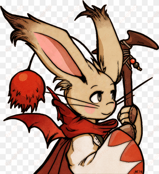 a portrait of a final fantasy tactics advanced moogle - final fantasy tactics advance