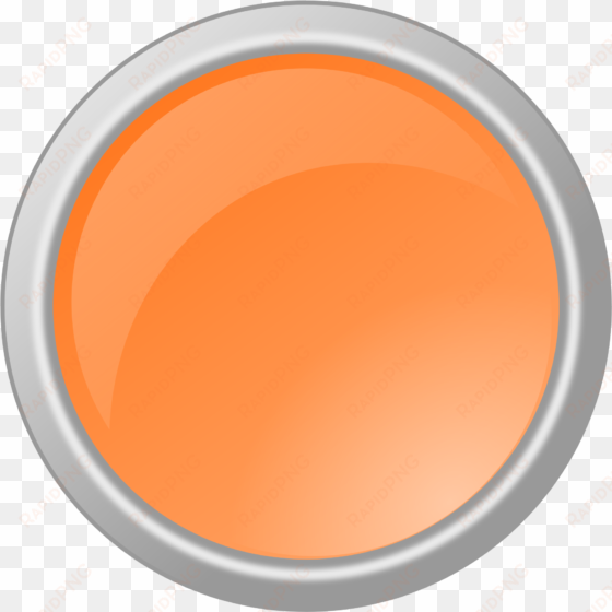 a shiny light orange button - orange light icon png