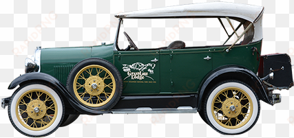 A Side Elevation Of An Old Timey Car Parked Outside - Old Car Side Png transparent png image