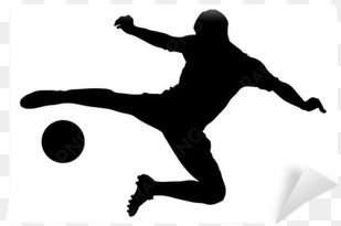 a silhouette of a soccer player shooting a ball wall - gildan dance school t shirts custom printed t shirts