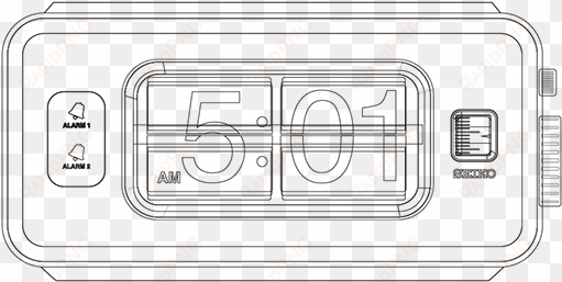 a small vector illustration i did as practice - flip clock vetor