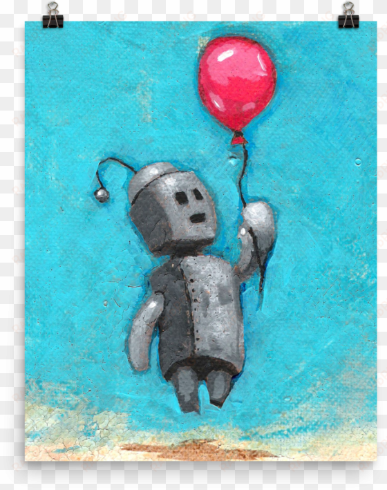 a statement in any room - varick gallery 'bot balloon' giclee acrylic painting