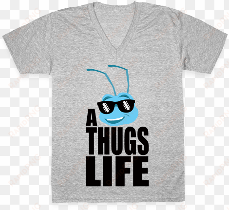 a thugs life v-neck tee shirt - t-shirt
