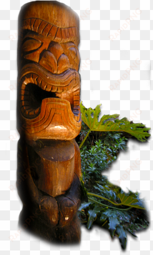 a tiki carving - tiki