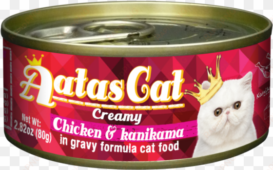 aatas cat creamy chicken & kanikama in gravy - classic beef & green lamb tripe formula cat food