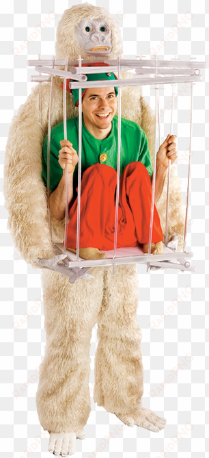 abominable snowman & cage costume kit