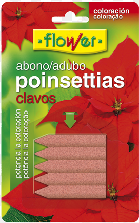 abono clavos poinsettias - flower poinsettias nails blister fertilizer 5u 10839