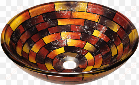 about polaris sinks - polaris sinks multicolor stained glass vessel bathroom