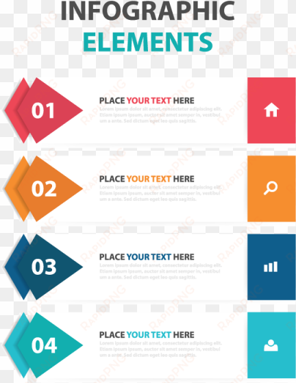 abstract colorful triangle business infographics elements, - infographic