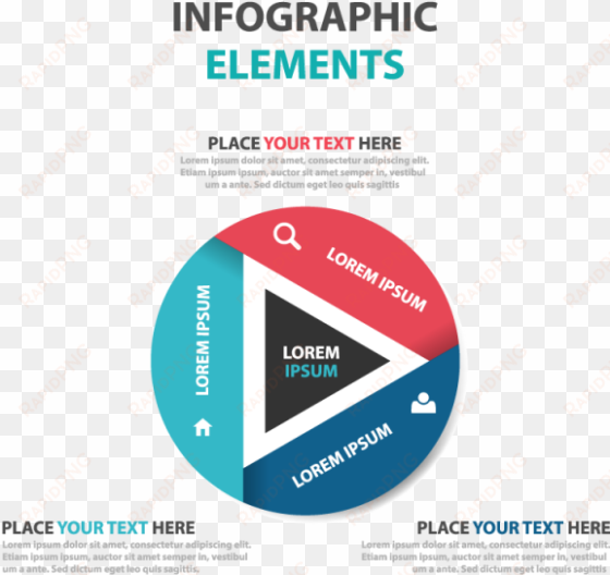 abstract colorful triangle business infographics elements, - triangle design presentation