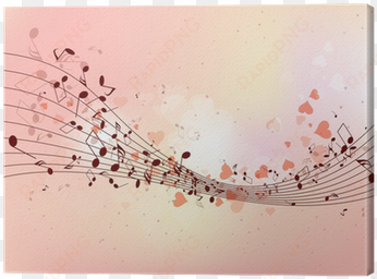 abstract design background with colourful music notes - free colorful music notes background