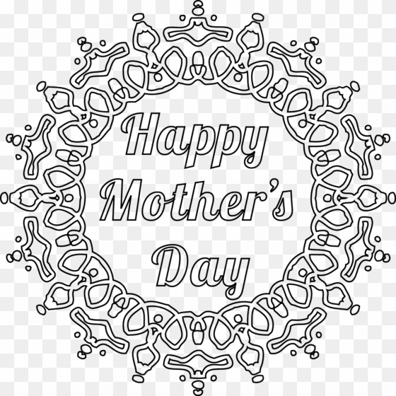 abstract happy mothers day coloring pages - flower mothers day drawings