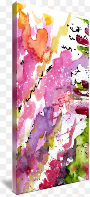 "abstract lavender flows watercolor" by ginette callaway - painting