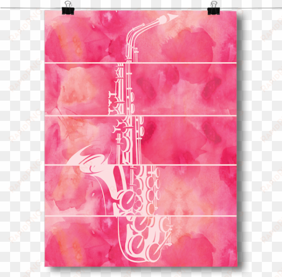 abstract saxophone - inspired posters abstract saxophone - watercolor poster