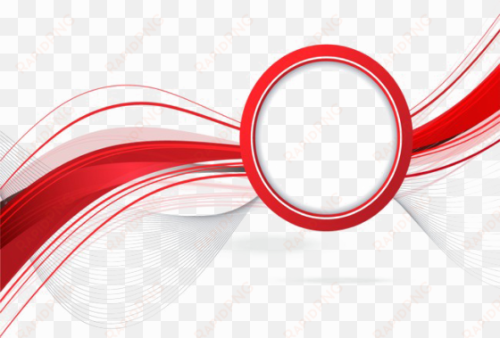 abstract vector png image - red curved abstract png