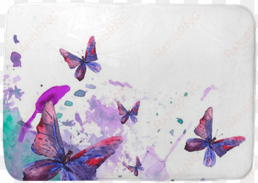 abstract watercolor background with butterflies bath - watercolour abstract butterfly design