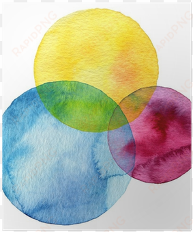 Abstract Watercolor Circle Painted Background Poster - Watercolor Circle No Background transparent png image