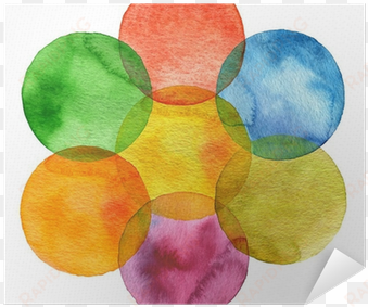 abstract watercolor circle painted background poster - watercolor painting