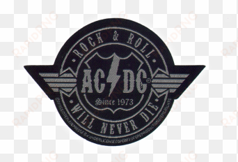 ac/dc - music fan ac/dc: rock & roll will never die patch