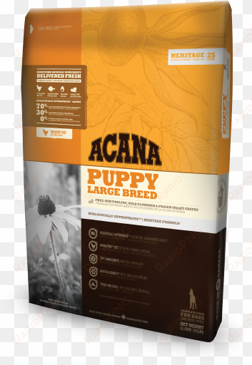 acana heritage puppy large breed bag - acana puppy large breed 11.4 kg