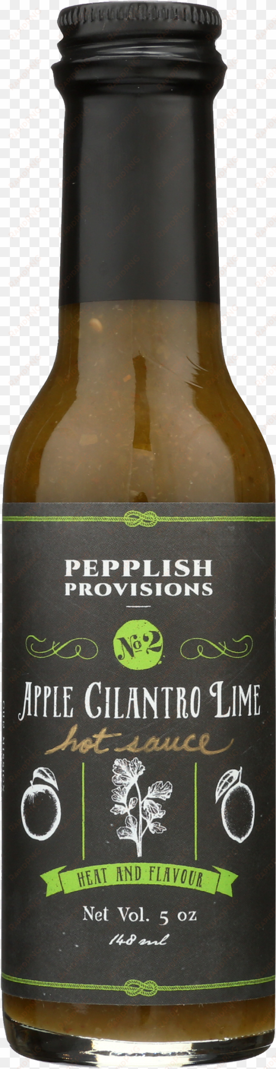 Acl - Pepplish Provisions - Apple Cilantro Lime Hot Sauce, transparent png image