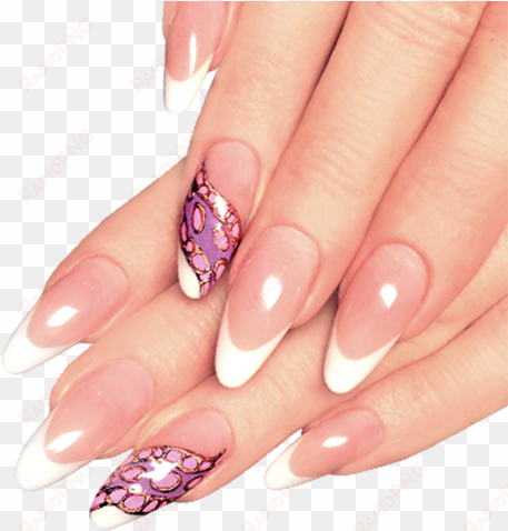 acrylic nail extensions - long acrylic nails png