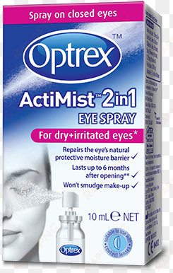 actimist™ 2in1 dry irritated eye spray* - optrex 10ml 2-in-1 actimist itchy