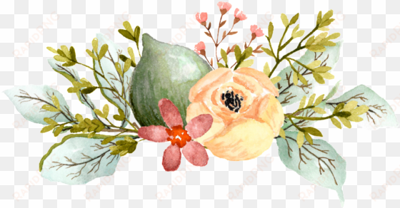 acuarela pintada a mano de dibujos animados elegante - watercolor elegant flowers png