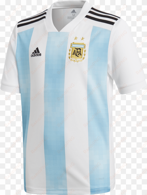 adidas 2018 argentina home replica jersey youth - argentina home kit 2018 png