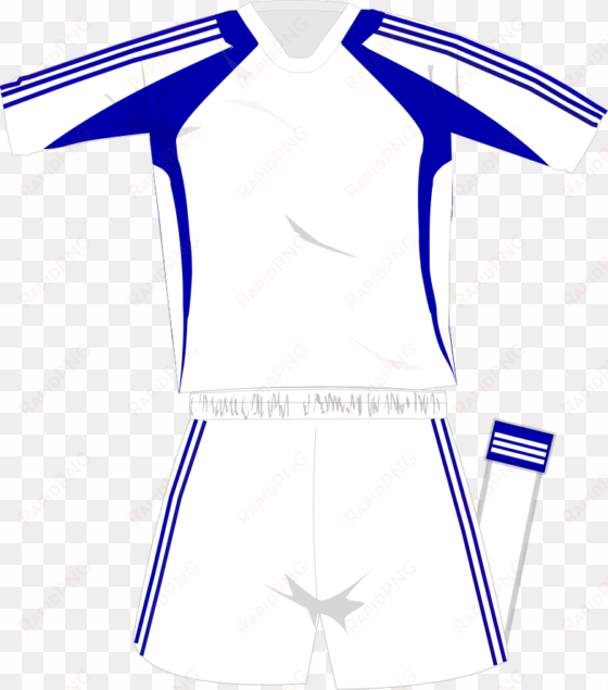 adidas generic whiteblue kit - adidas football shirt vector