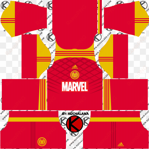 adidas marvel iron man, hulk, spider-man 2018 kits - dream league soccer kits marvel