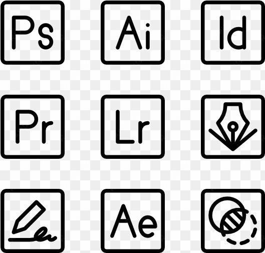 Adobe Logos 50 Icons - Adobe Vector transparent png image
