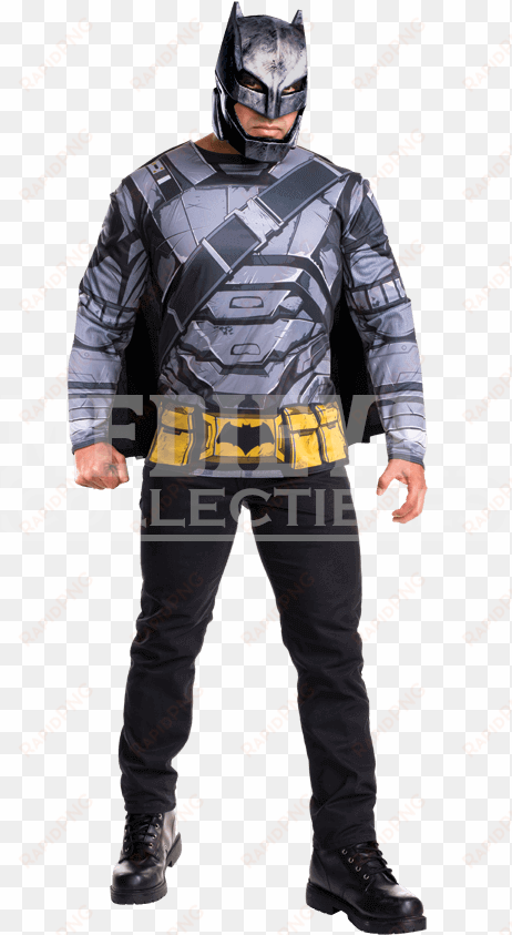 adult armoured batman costume set - rubie's men's batman v superman: dawn of justice batman