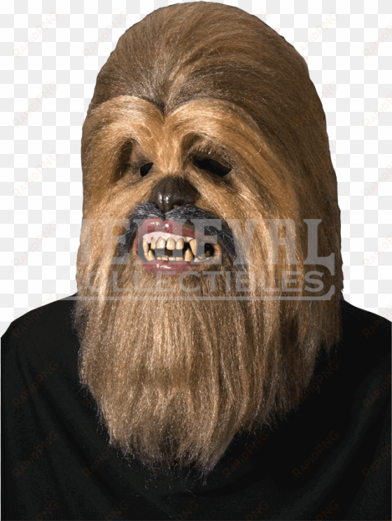 adult chewbacca latex mask - mascara de chubaca