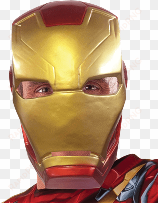 adult civil war iron man half mask - iron man mask - theme parties superheroes half mask