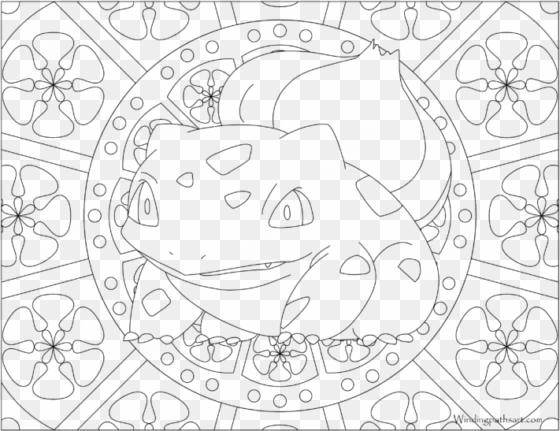 adult pokemon coloring page bulbasaur - pokemon coloring pages for adults