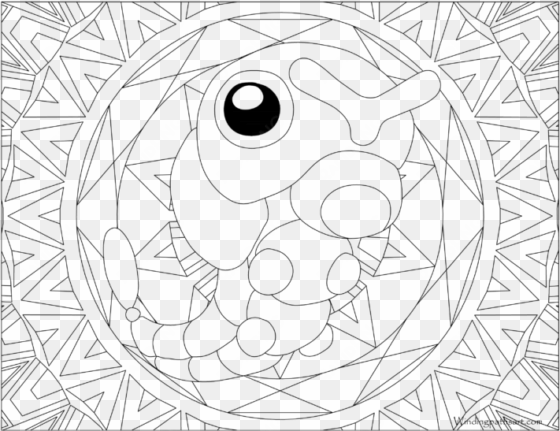 adult pokemon coloring page caterpie - pokemon adult coloring pages