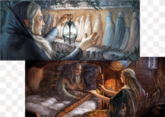 adventures in middle-earth illustrations - art illustration middle earth