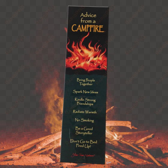 advice from a campfire bookmark - 5x10 wood sign advice from a... advice