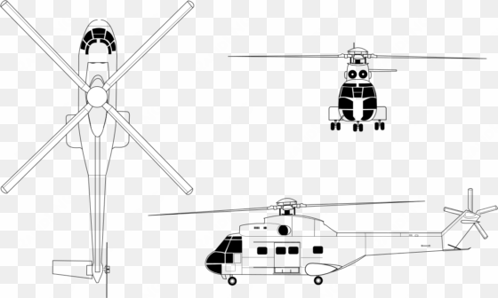 aérospatiale sa 330 puma blueprint - aérospatiale sa 330 puma