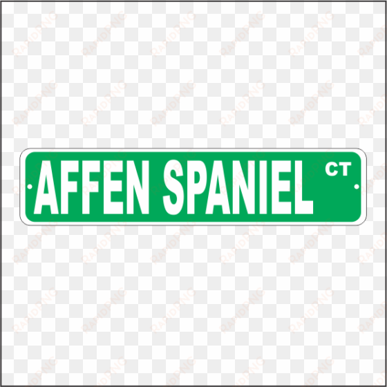 affen spaniel street sign afspa-ss1 - bassa language