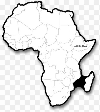 africa - map of africa with ghana highlighted