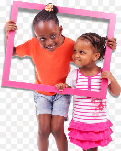 african american kids playing with frames - african american kids png