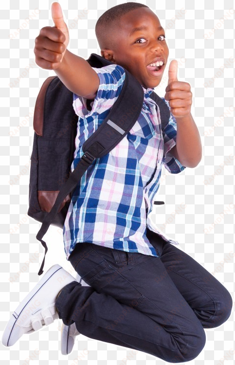 african american school boy