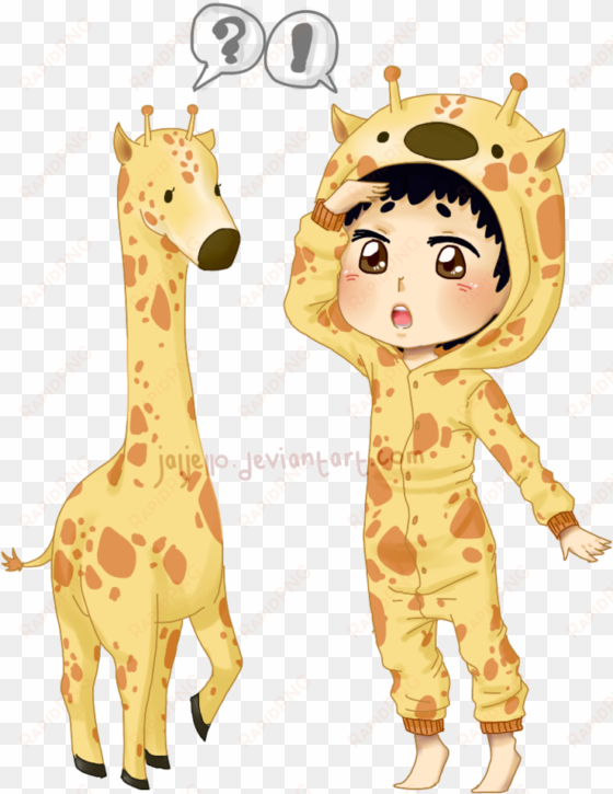 african giraffe silhouette at getdrawings - chibi giraffe onesie