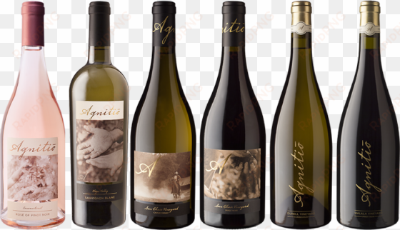 agnitio wines - wine bottles png