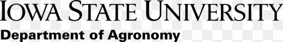 agronomywordmark black - iowa state university college of veterinary medicine